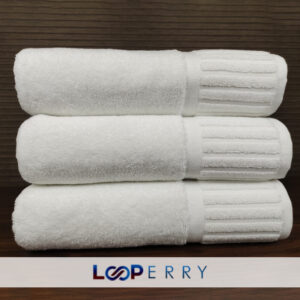 Dobby Piano Border Terry Towel