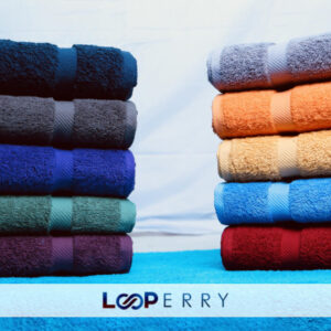 Solid Dyed Dobby Boder Towel