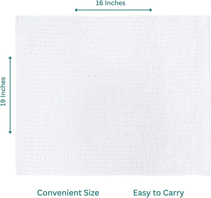 Looperry White Terry Cloth Rags (60 Pack Bulk) 13"x13" Inches Commercial Grade Dish Cloth Multipurpose Cleaning Rags for Housekeeping, Car Wash. Absorbent & Reusable Bar Mop Towels for Kitchen Cotton - Image 4