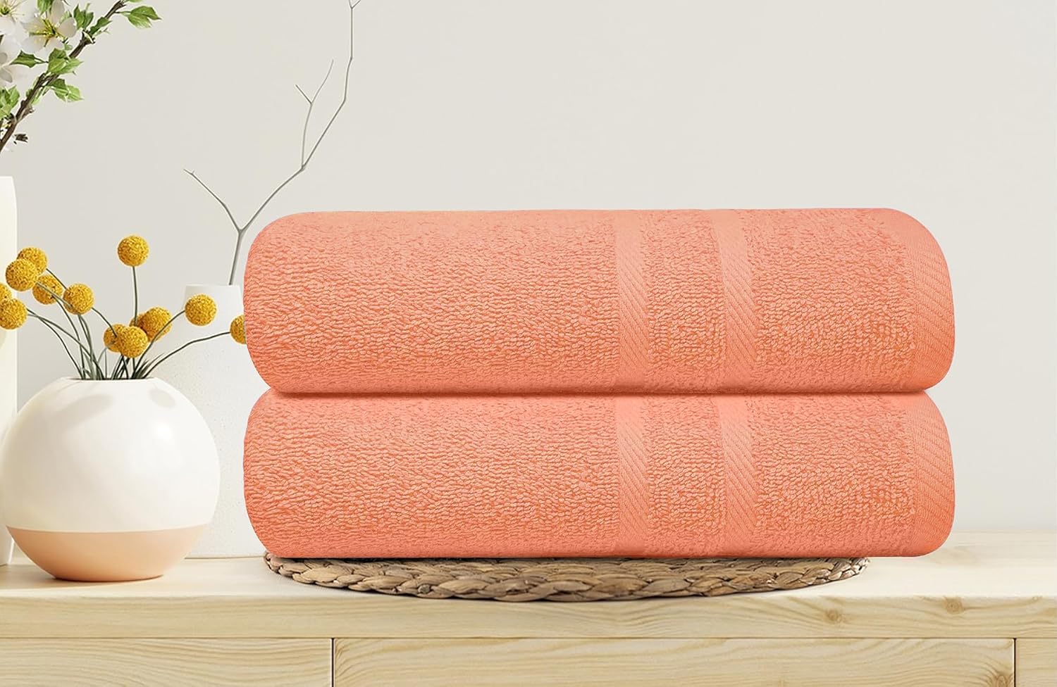 Peach Bath Towel - Image 4