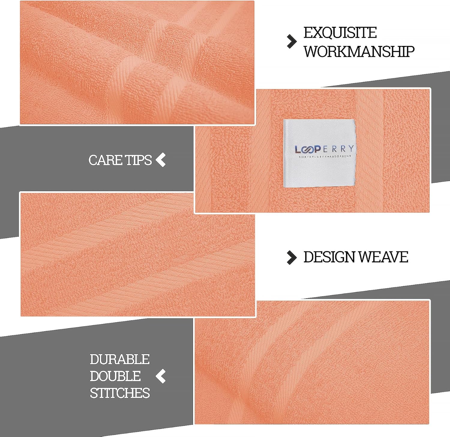 Peach Bath Towel - Image 7