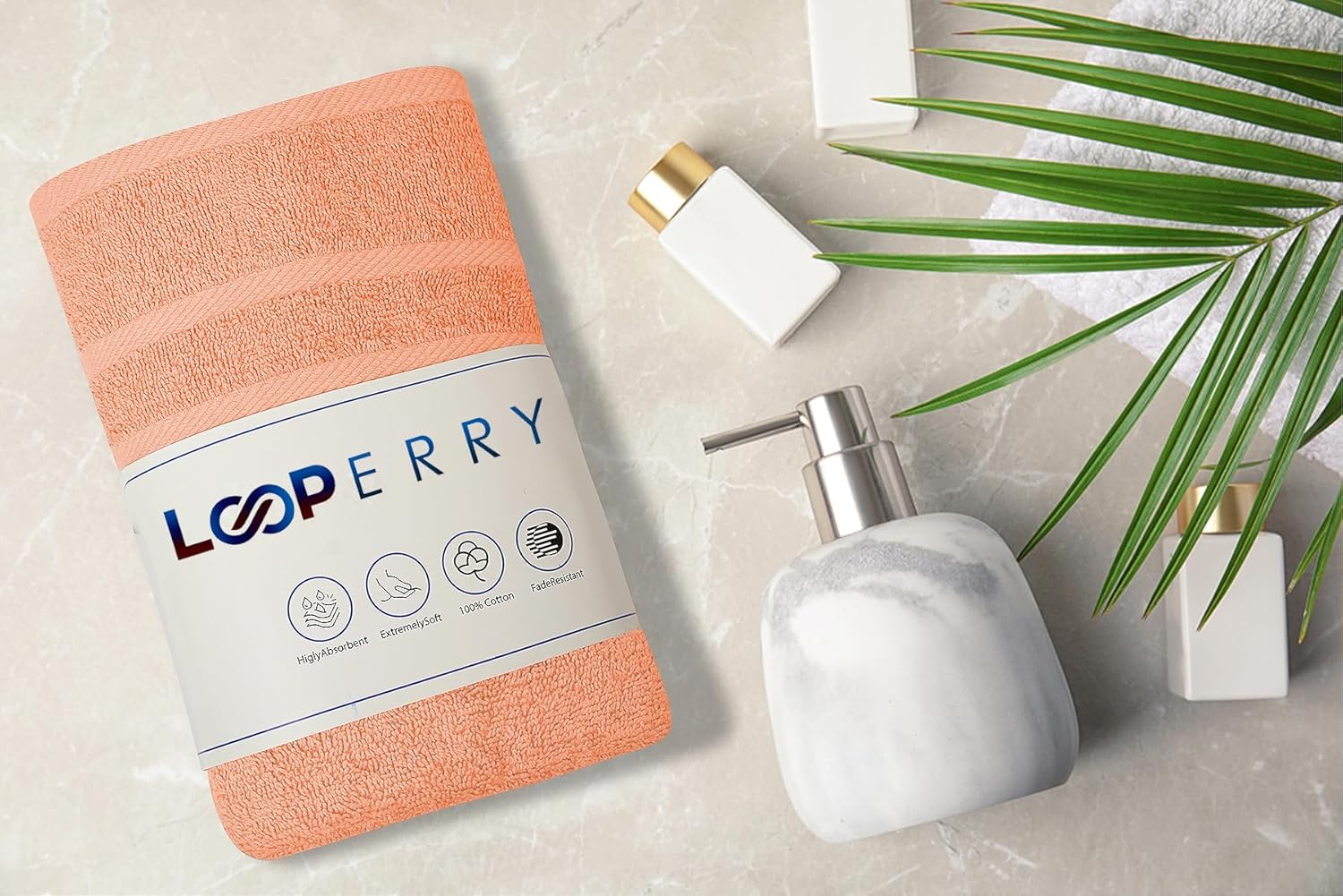 Peach Bath Towel - Image 2