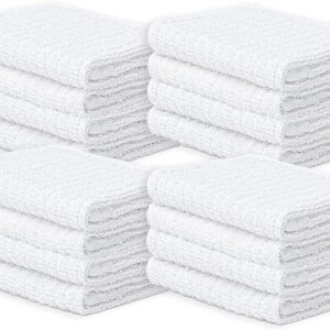 White Terry Cloth Rags With Stripes
