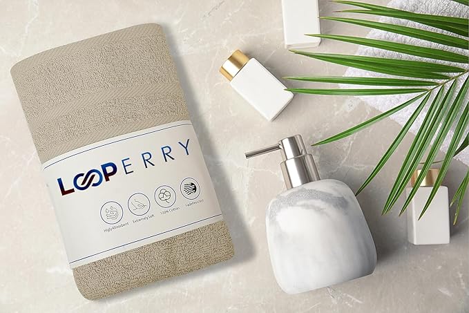 Beige Bath Towel - Image 2